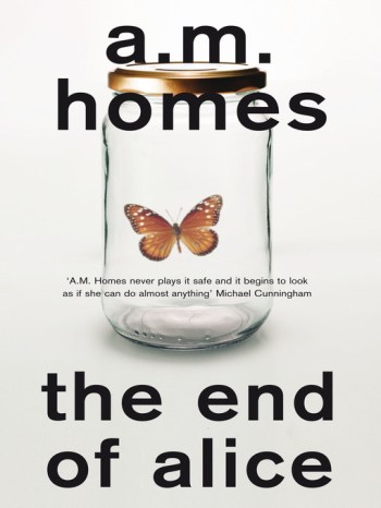 the end of alice book cover featuring title and author and a jar with a butterfly in it