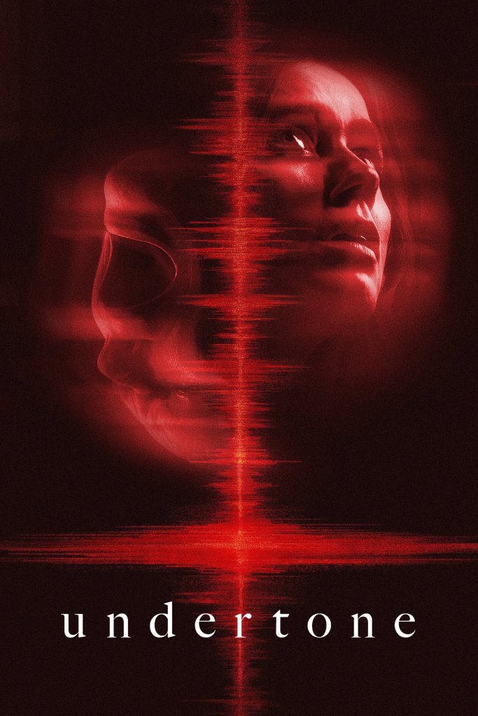 Undertone poster featuring title and waveform down the center with two faces